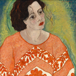 Self Portrait with Peasant Blouse