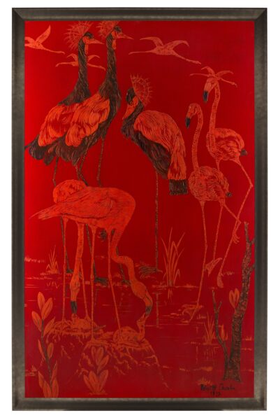 Flamingos at The Water’s Edge