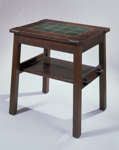 Tea Table with Grueby Tiles