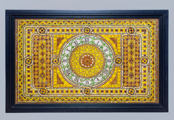 Favrile Glass Mosaic Clock Face Panel